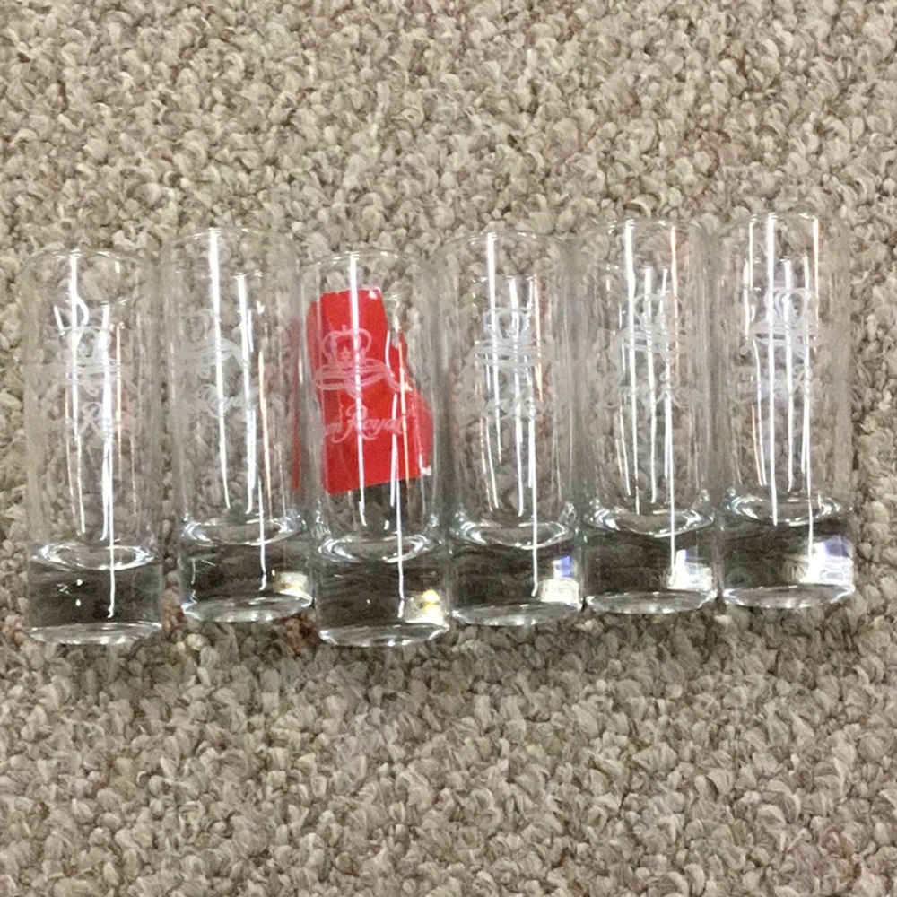 6 pc Crown Royal shot glass